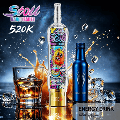 Energy drink ad featuring a Stoli Bang Leader bottle with splash ice and “ENERGY DRINK” text