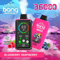 Promotional vape device set showing 360 puffs, dual mesh coil, fingerprint pressure regulation, and Type-C charging