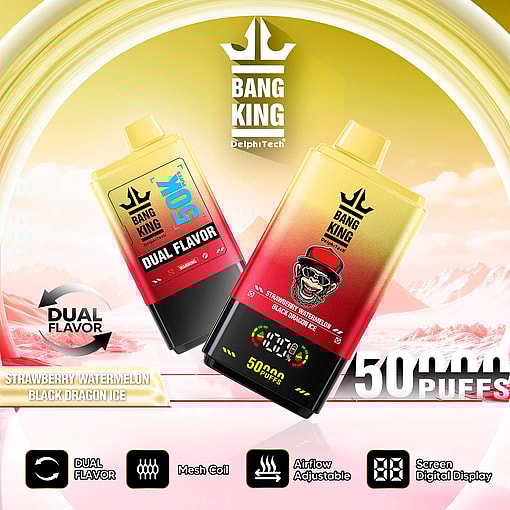 Bang King 50000 Puffs – Dual Flavour Disposable Vape | 0%/2%/3%/5% Nicotine | Mesh Coil - obrazek 7