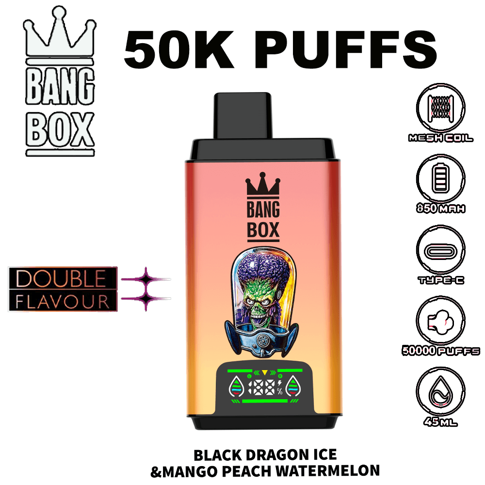 Bang Box 50000 50K Puffs 2IN1 | 0%/2%/3%/5% Nicotine | Dual Flavor